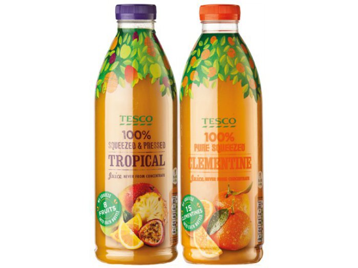 TESCO hűtött 100%-os gyümölcslé