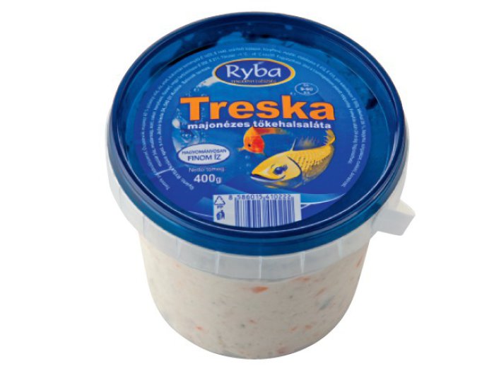 Treska majonézes tőkehalsaláta