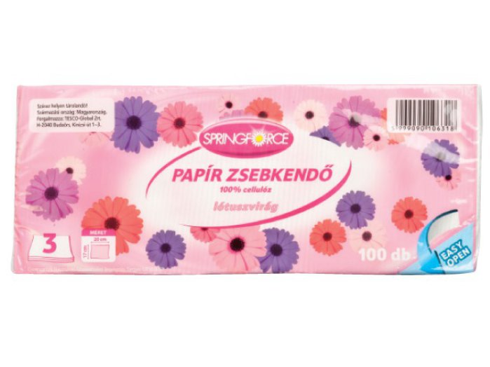 SPRINGFORCE Easy Open papír zsebkendő
