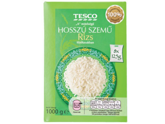 TESCO főzőtasakos hosszú szemű rizs