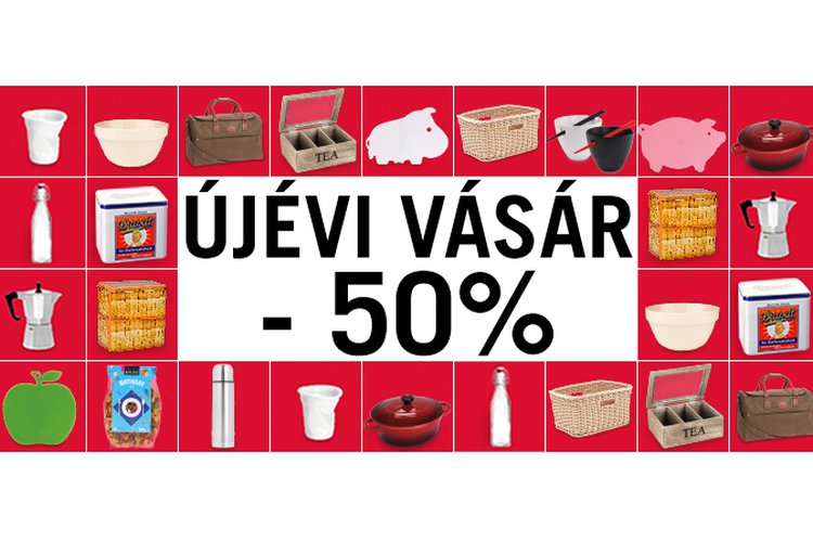 50%-os újévi vásár a Butlersben!