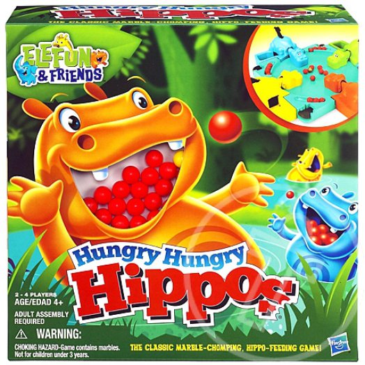 Hungry Hungry Hippos - Éhes vízilovak társasjáték