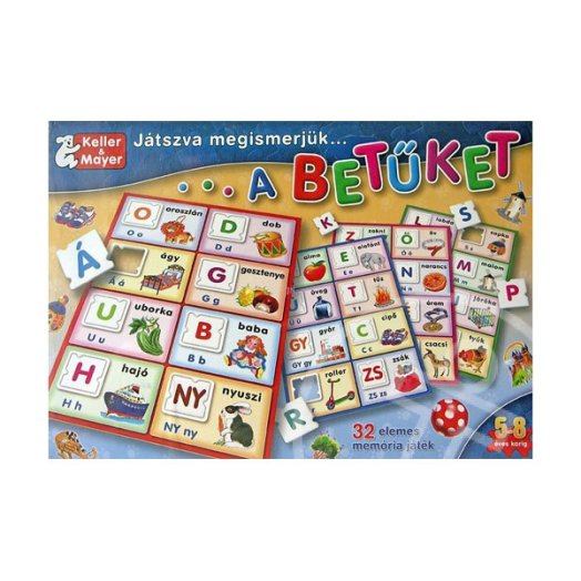 JÁTSZVA MEGISMERJÜK A BETÜKET - TÁRSASJÁTÉK