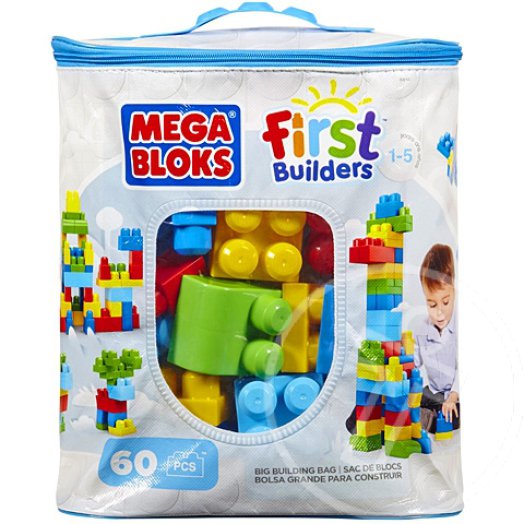 Mega Bloks: 60 db klasszikus színű építőkocka táskában