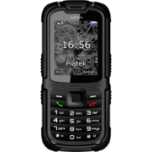 Hammer 2+ fekete kártyafüggetlen mobiltelefon