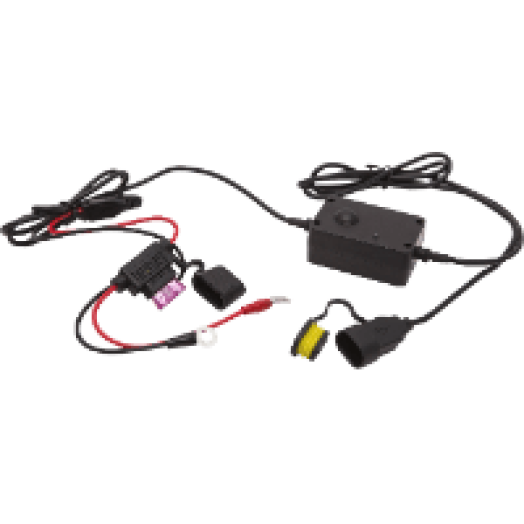 20340 USB töltő motorkerékpárokhoz, fekete