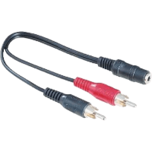 43254 2 x RCA - 1 x 3,5 mm Jack adapter