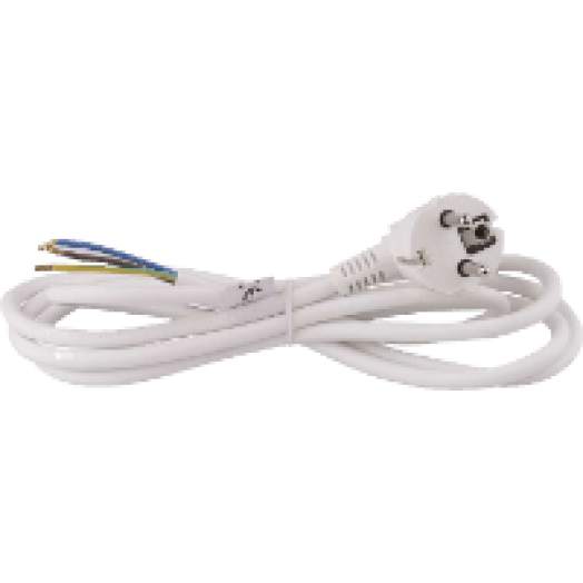 S14322 FLEXO 3X1,5 H05VV-F 2m fehér szerelt kábel