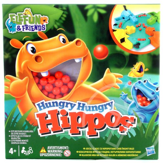 Hungry Hungry Hippos - Éhes vízilovak társasjáték