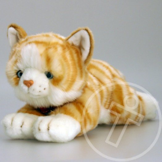 Plüss macska vörös csíkos 30 cm - Keel Toys