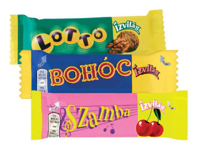 Bohóc, Szamba vagy Lottó szeletes csokoládé