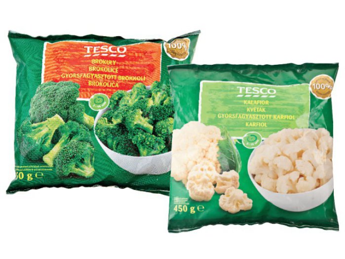 TESCO brokkoli- vagy karfiolrózsák
