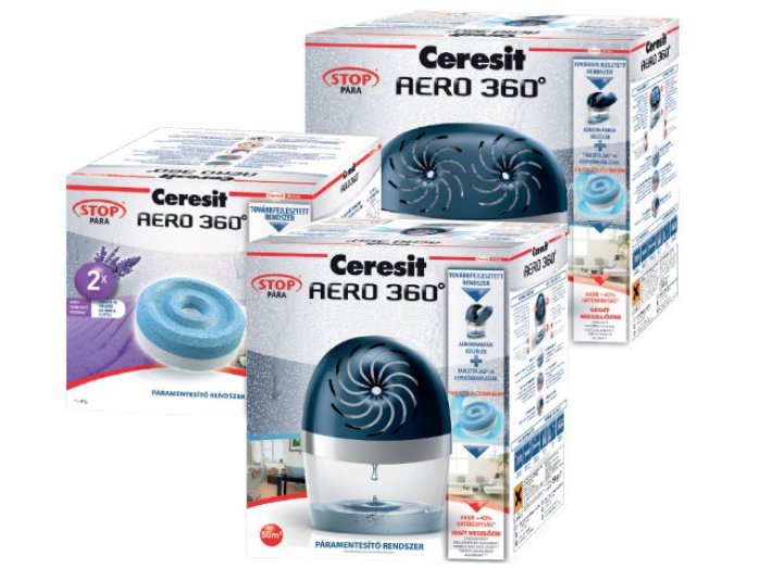 Ceresit Stop Aero 360 páramentesítő készülék (levendulás utántöltő, 2 db/cs)