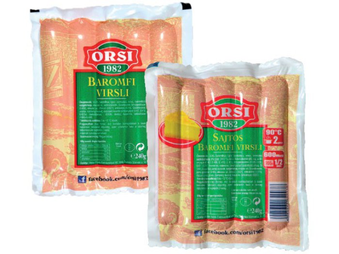 Orsi baromfivirsli (sajtos)