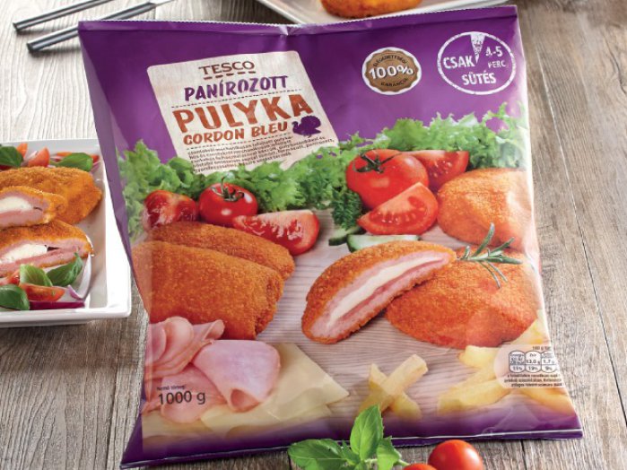 TESCO pulyka Cordon bleu