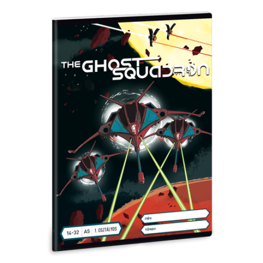 The Ghost Squadron 1. oszt. vonalas A/5 füzet 1432