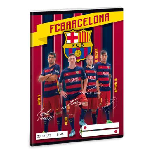 Barcelona A/5 sima füzet 2032