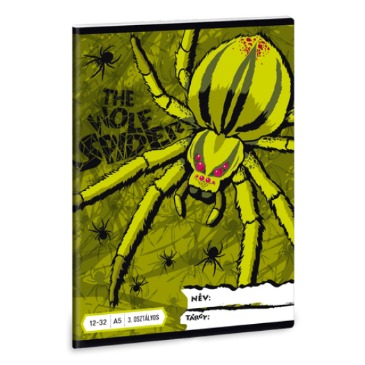 The Wolf Spider 3. oszt. vonalas A/5 füzet 1232
