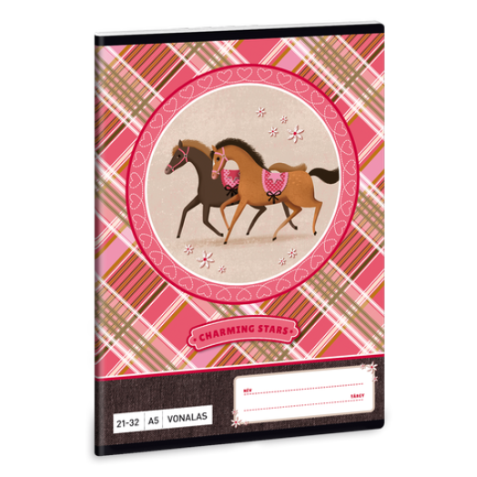 Charming Stars A/5 vonalas füzet 2132