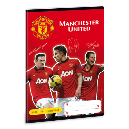 Manchester United A/5 szótárfüzet 3132