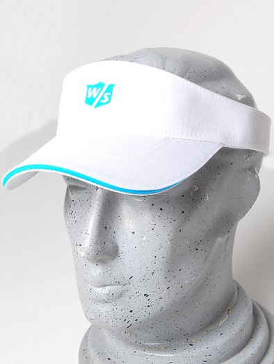 WS FOR WOMEN VISOR WHI/BLU