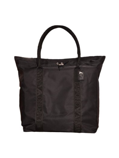 SHINY NYLON SHOPPER BAG W