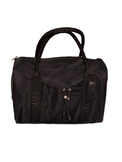 SHINY NYLON HAND BAG