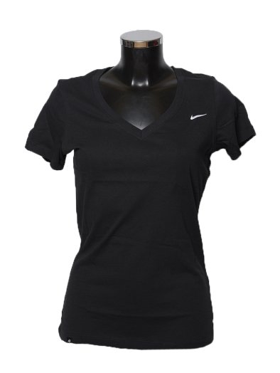 SS SOLID SWOOSH V NECK TEE