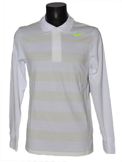 LONG-SLEEVE STRIPE POLO
