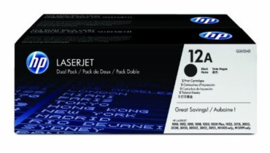 HP Q2612AD/12A toner dupla, fekete