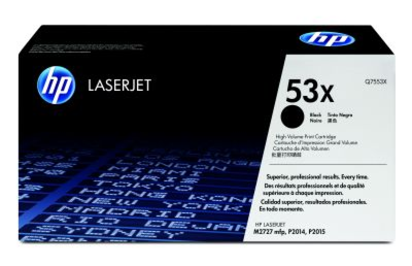 HP Q7553X/53X toner, fekete