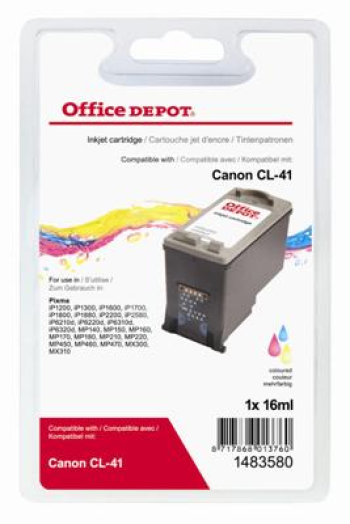 Office Depot Canon CL41 kompatibilis patron, színes