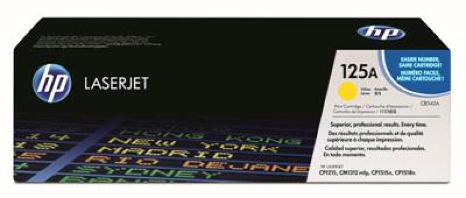 HP CB542A toner, sárga