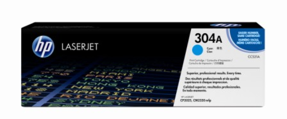 HP CC531A toner, cián
