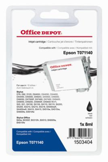 Office Depot Epson T071140 kompatibilis patron, fekete