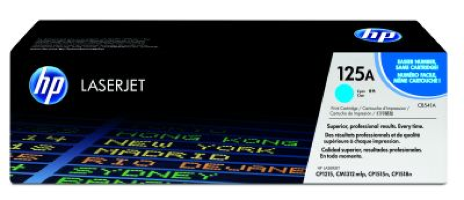 HP CB541A toner, cián