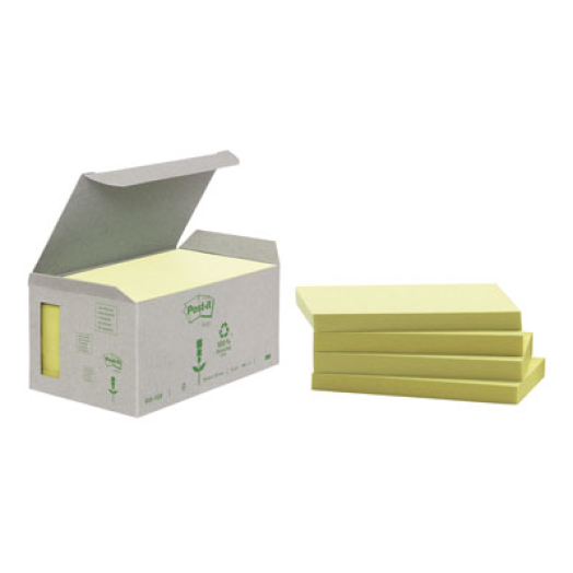 Post-it újrahasznosított jegyzettömb 127x76 mm