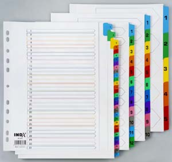 Office Depot karton regiszter