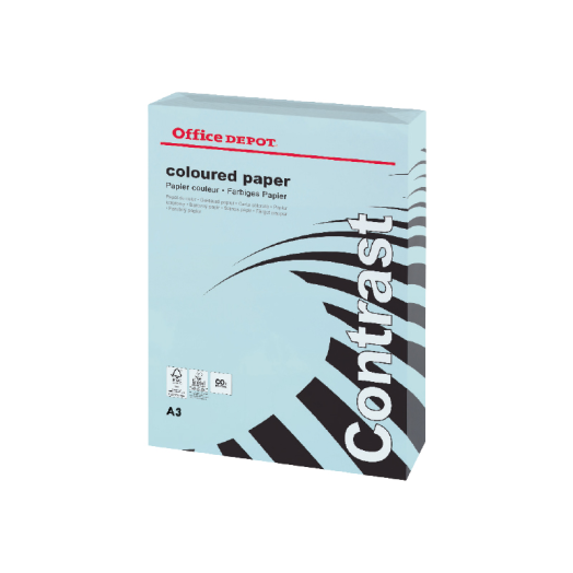 Office Depot másolópapír színes A3 80g 500 lap/csomag
