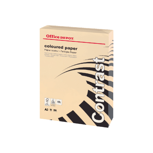 Office Depot másolópapír színes A3 80g 500 lap/csomag