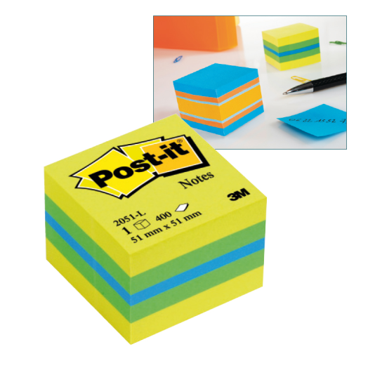 Post-it mini öntapadó kockatömb 51x51 mm
