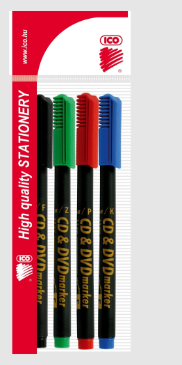 ICO CD/DVD marker piros