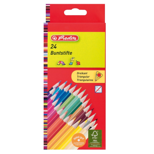 Herlitz Trio színesceruza lakkozott