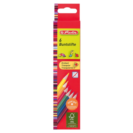 Herlitz Trio színesceruza lakkozott