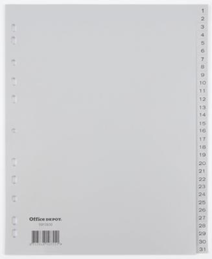 Office Depot műanyag maxi regiszter A4+