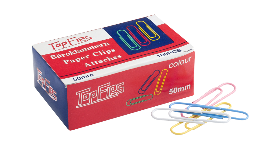 Topfirs színes gemkapocs 100db/csomag