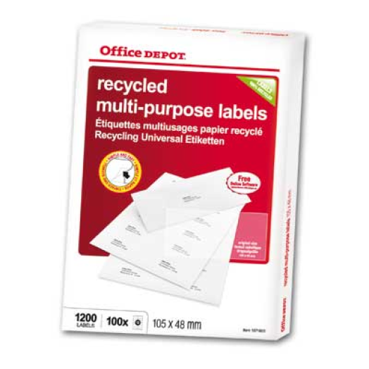 Office Depot univerzális eco etikett