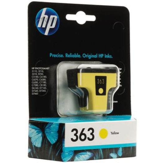 HP C8773EE/363 patron, sárga