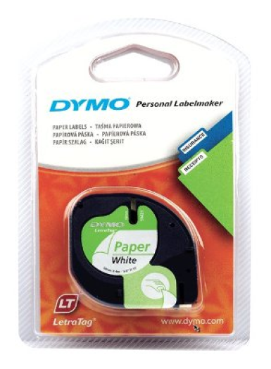 Dymo LT papír szalag 4m, fehér