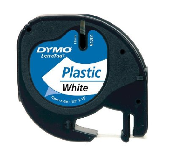 Dymo LT műanyag szalag 4m, fehér